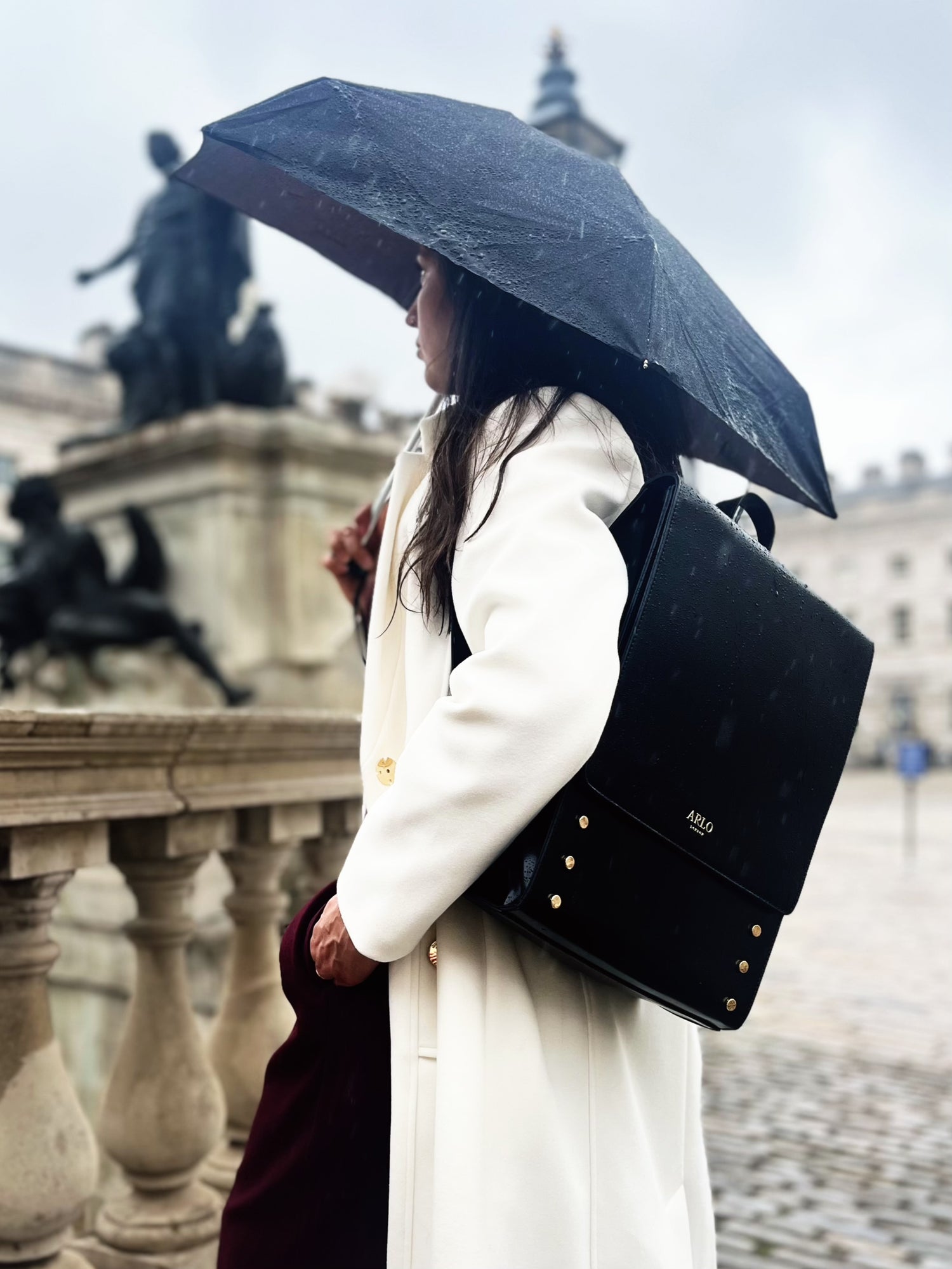 smart black laptop backpack womens
